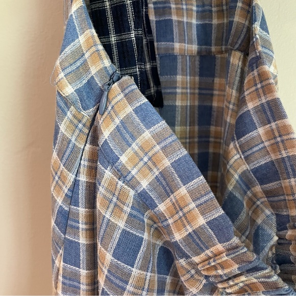 Urban Outfitters Plaid Patchwork Halter Open Back Tie Midi Dress - Picture 12 of 14